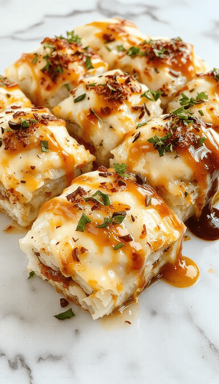 A colorful sushi bake in a round glass baking dish showcasing layers of seasoned rice, creamy seafood topping, and garnished with green onions and sesame seeds, with a side of sliced avocado and cucumber on a white plate, vibrant teal background, styled with chopsticks and a soy sauce dish.