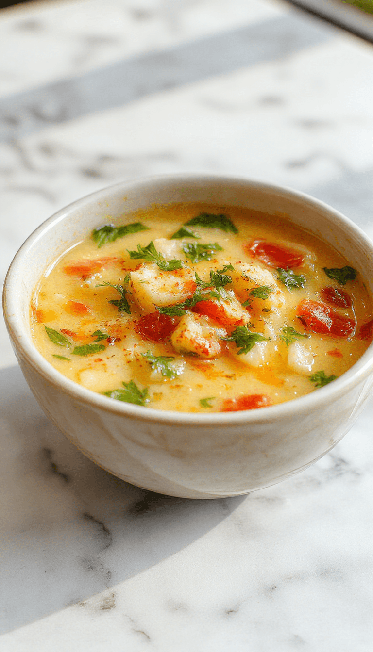 A vibrant bowl of vegetable soup featuring colorful chopped carrots, celery, zucchini, and leafy greens in a clear broth, styled with fresh herbs on a rustic wooden table