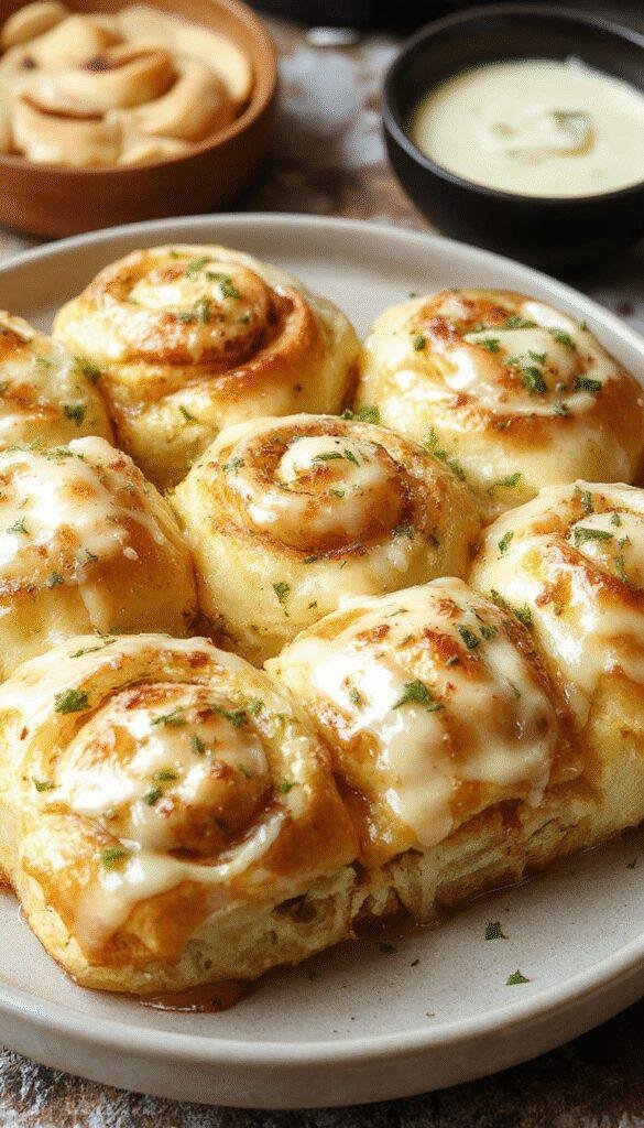 A close-up of freshly baked Golden Morning Rolls arranged on a rustic wooden tray, their golden crust glowing in morning light.