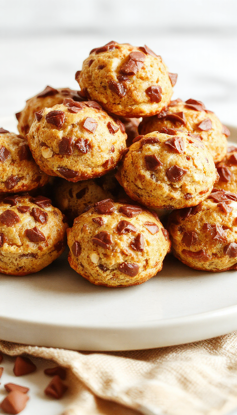 A plate of Morning Power Bites protein biscuits arranged with fresh berries and nuts, showcasing their golden-brown texture and wholesome ingredients.