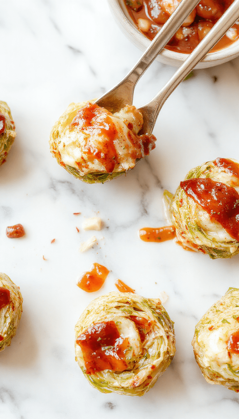 A vibrant plate of cabbage rolls showcasing golden-brown, rolled cabbage leaves filled with seasoned meat and rice, garnished with fresh herbs, on a rustic wooden table with a slight drizzle of sauce.