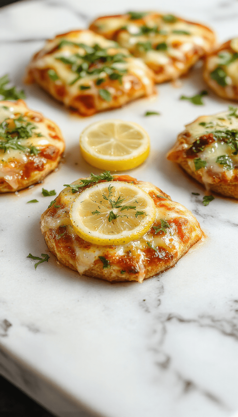 A vibrant lemon pizza topped with fresh green herbs, thin crispy crust, lemon slices, and a drizzle of olive oil, colorful and inviting