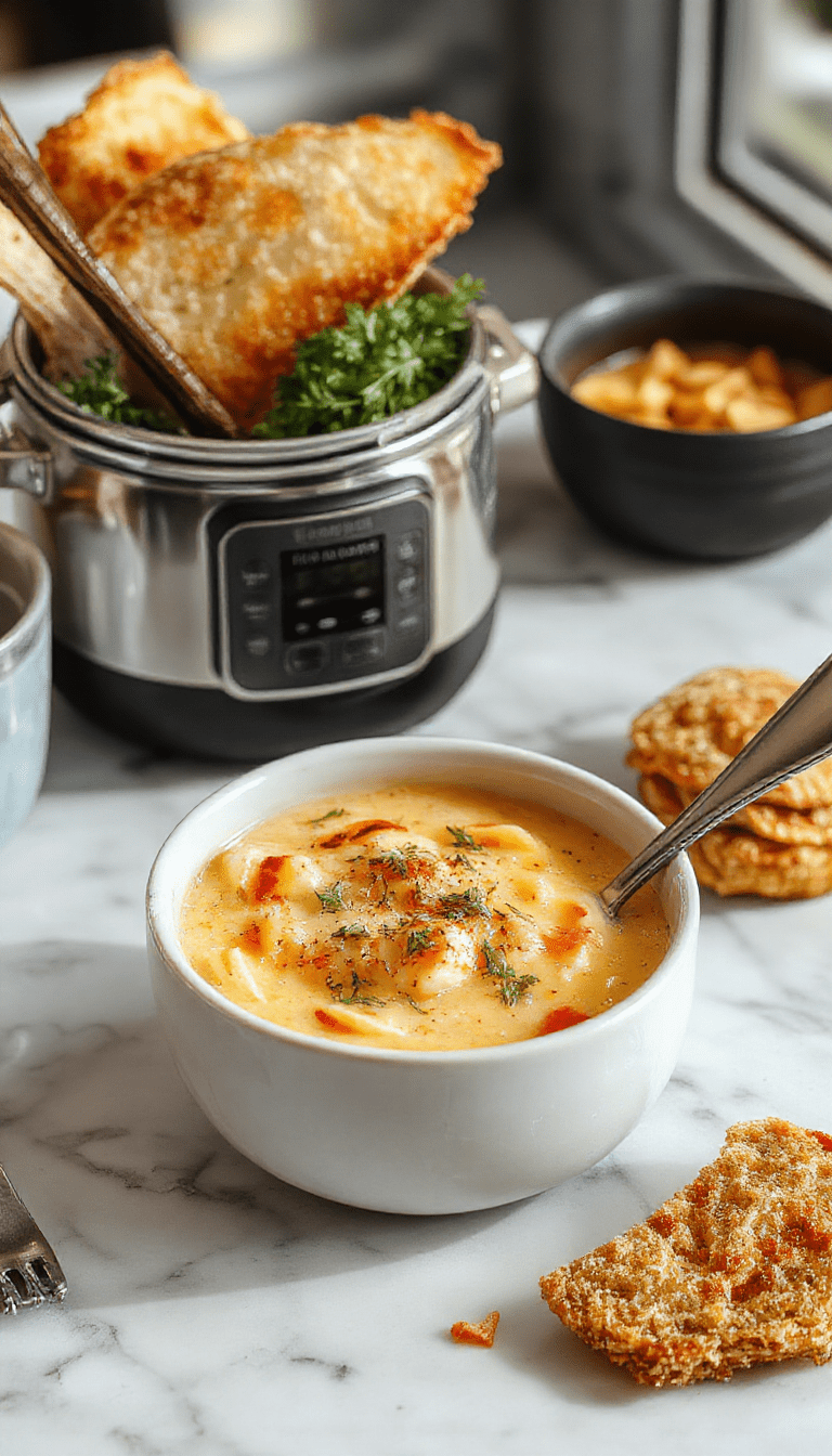 A warm bowl of pastel-colored tiny pasta in a rich broth, topped with fresh herbs and grated cheese, served on a rustic wooden table with a spoon ready for enjoying the comforting homemade soup