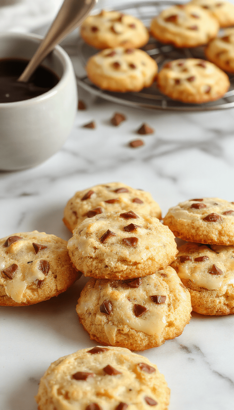 Colorful arrangement of golden-brown German butter cookies on a rustic wooden platter, garnished with a sprinkle of sea salt and served with a cup of tea. The cookies have a smooth, buttery surface with delicate ridges, showcasing their crisp texture and flaky layers, styled in a cozy, inviting kitchen setting.