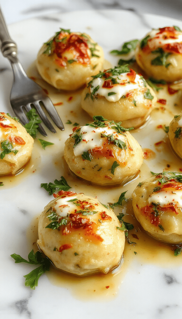 Colorful plate featuring creamy spinach and ricotta stuffed shells with melted cheese topping, garnished with fresh basil on a rustic wooden surface