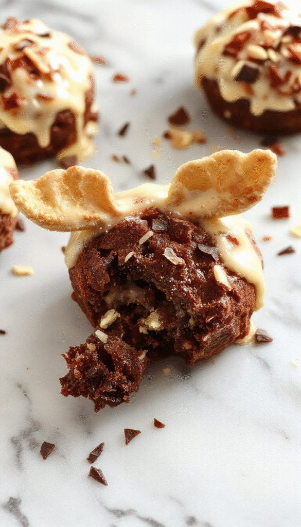 Colorful no-bake Moose Farts treats displayed on a rustic wooden plate with vibrant sprinkles, layered with creamy mints and chocolate chips, garnished with a sprig of mint for a fresh touch, textures showcasing smooth, chewy, and crunchy elements in a cheerful setting.