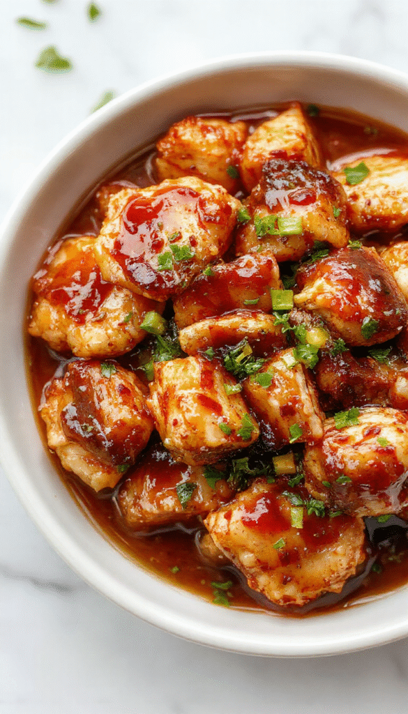 A vibrant plate of tender crockpot teriyaki chicken glazed with glossy sauce, garnished with sliced green onions and sesame seeds, served alongside steamed rice and colorful stir-fried vegetables, all presented on a rustic wooden table with a clean, inviting background.