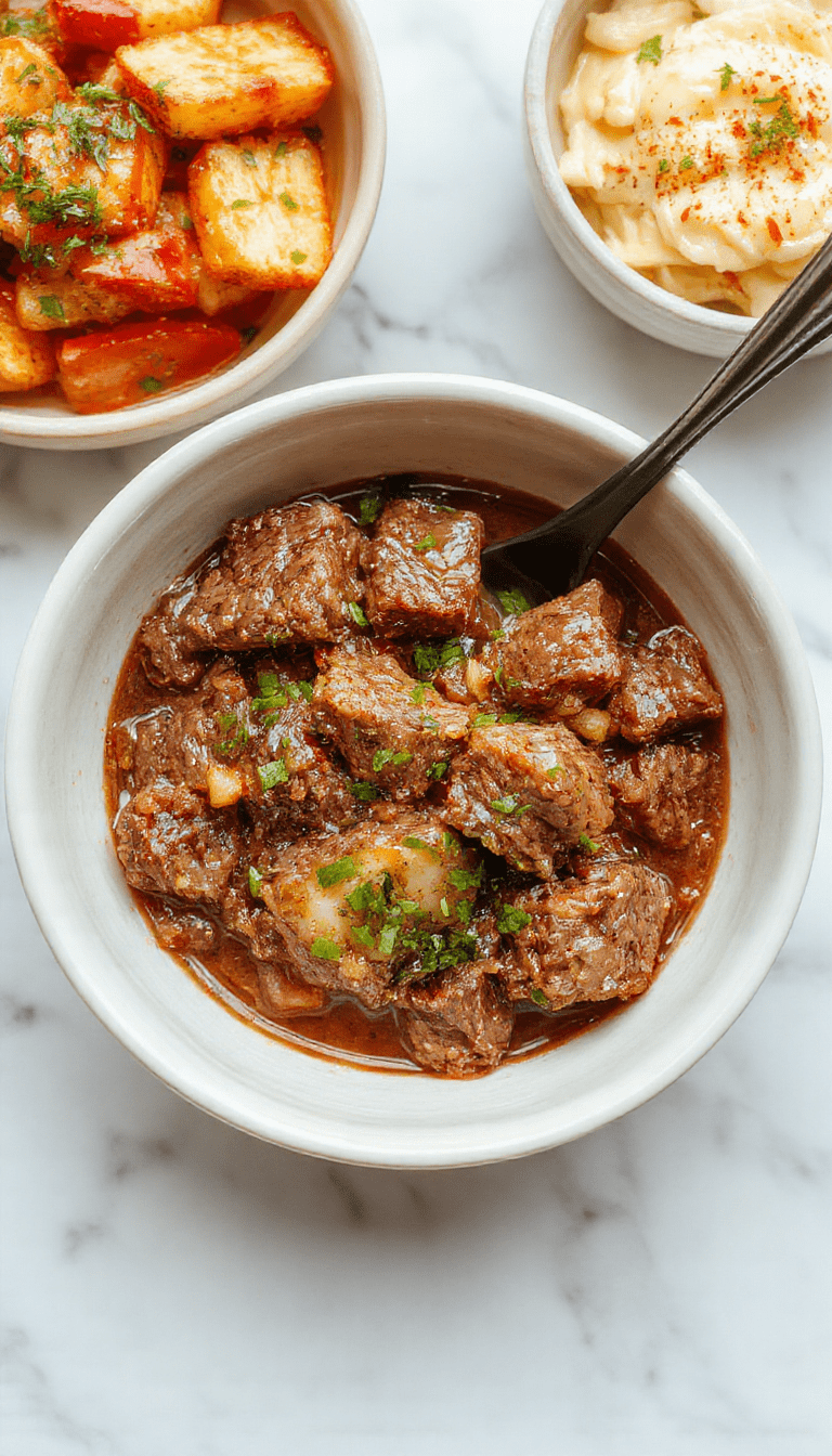A vibrant Korean ground beef bowl with a colorful array of ingredients including seasoned ground beef, steamed rice, chopped green onions, sesame seeds, and sliced cucumbers. The dish is plated neatly in a white bowl on a wooden table, garnished with fresh herbs and a drizzle of sauce, showcasing a balance of textures and flavors with a mix of brown, green, and white colors.
