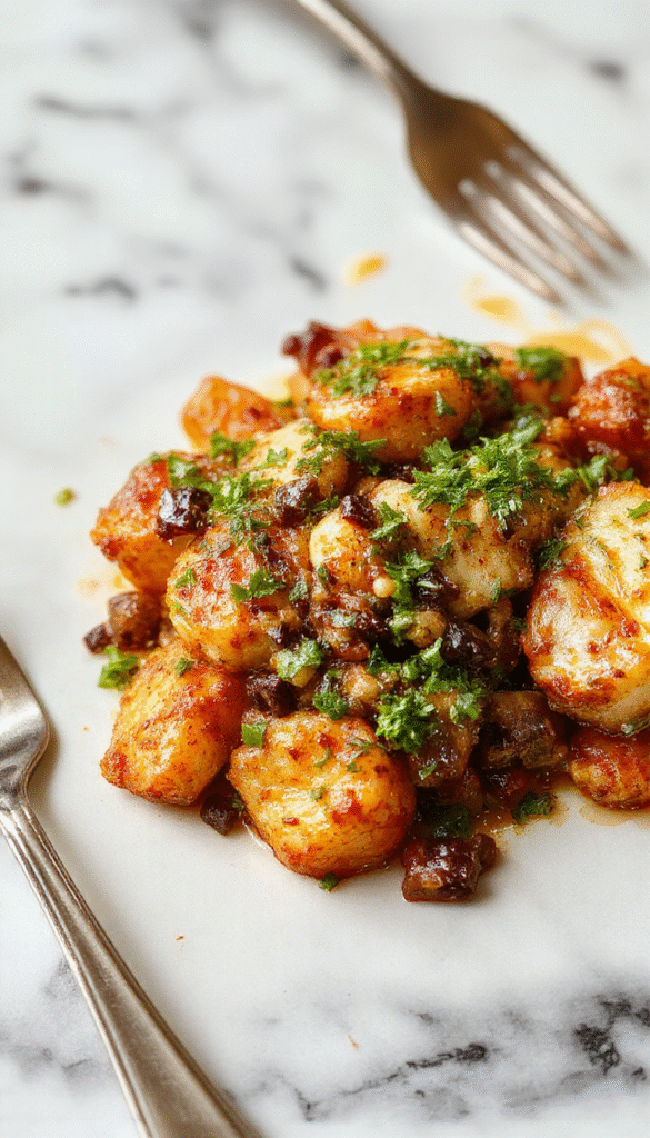 Colorful plated family meal featuring grilled chicken, roasted vegetables, and quinoa, vibrant greens and reds, artfully styled on a white ceramic plate with fresh herbs