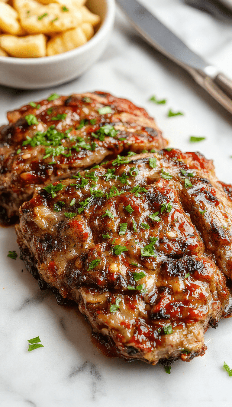 A close-up of a sizzling pepper steak served on a white plate, featuring tender beef slices coated in a glossy pepper sauce, garnished with chopped green onions and colorful bell peppers, with a rustic wooden table background.